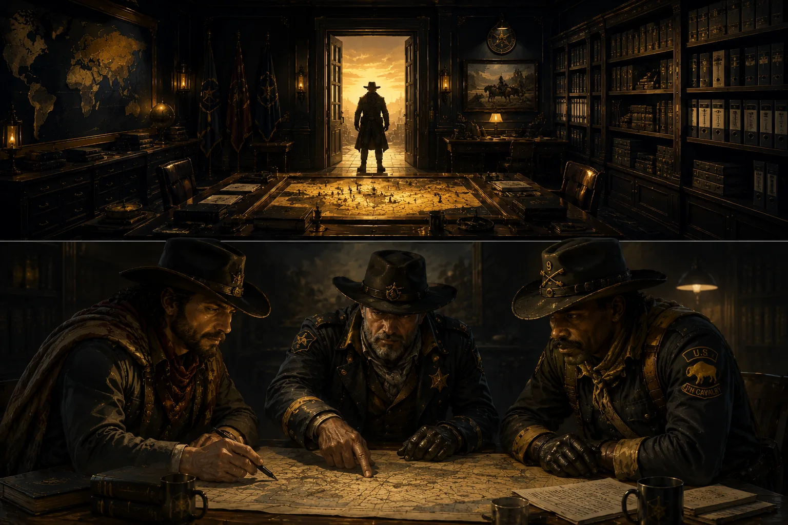 The StandFast Guardians — Marshal, Vaquero and Ranger, standing watch